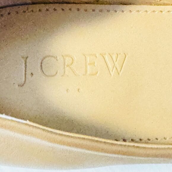 J Crew Ballet Flats Womens 7 Nude Brown Leather Cece Casual Slip On Shoes Core - Picture 9 of 11